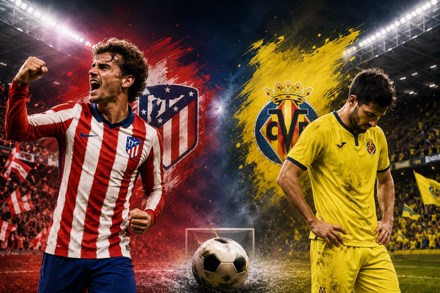 Hasil Atlético Madrid Vs Villarreal