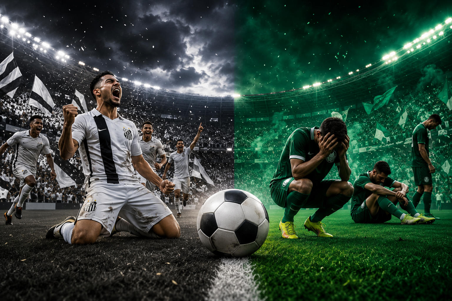Hasil Santos Vs Palmeiras
