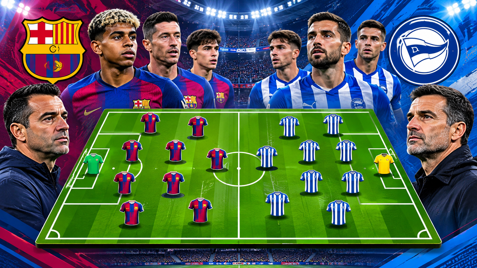 Susunan Pemain Fc Barcelona vs Alavés